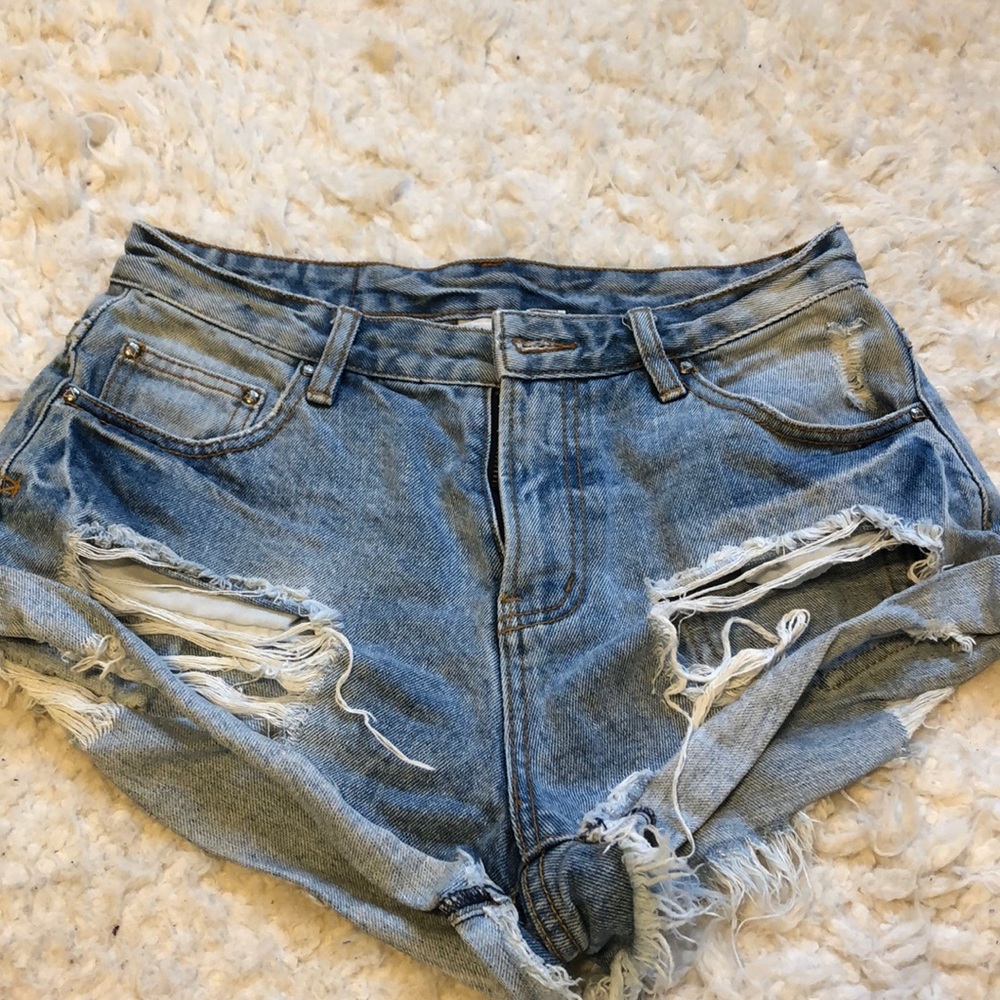 High waisted Jean Shorts